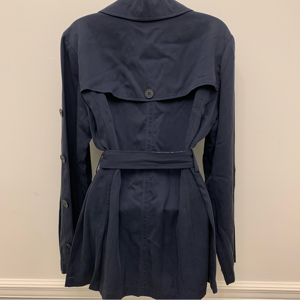 Laurie Felt Belted Utility Jacket with Contrast
Print Detai Indigo Sz 8 - Picture 6 of 12